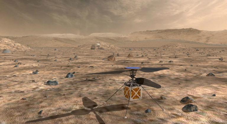 To the planets – with helicopters!