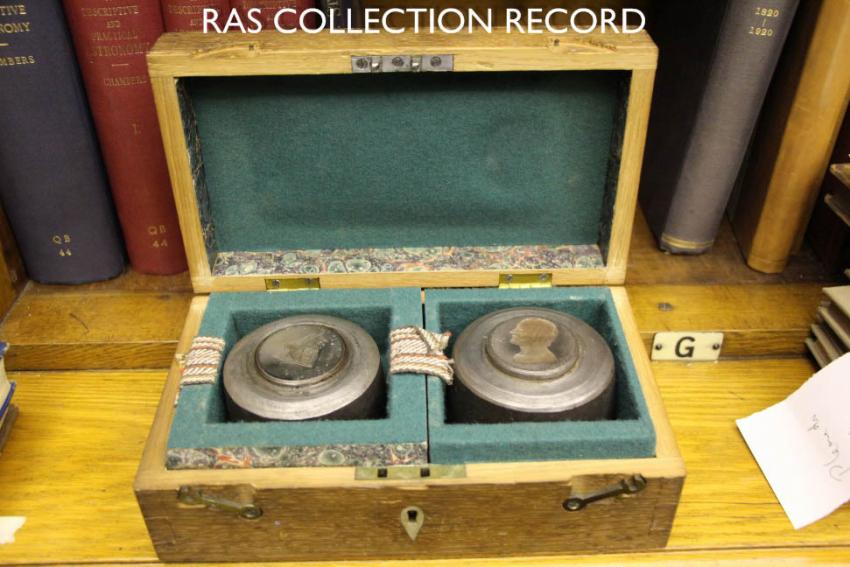 Dies front view in a box