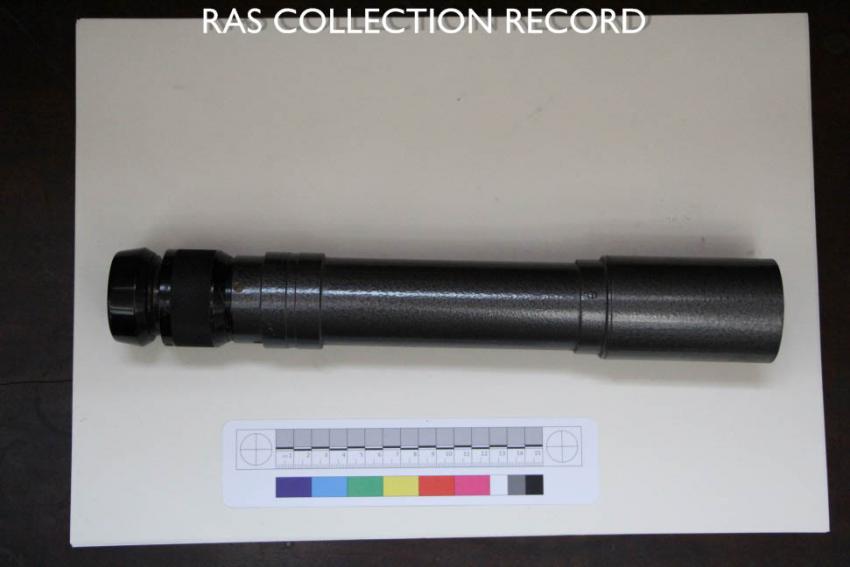 Metal (black) telescope top-down view